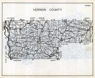 Vernon County Map, Wisconsin State Atlas 1933c